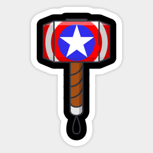 Captain Mjolnir Sticker